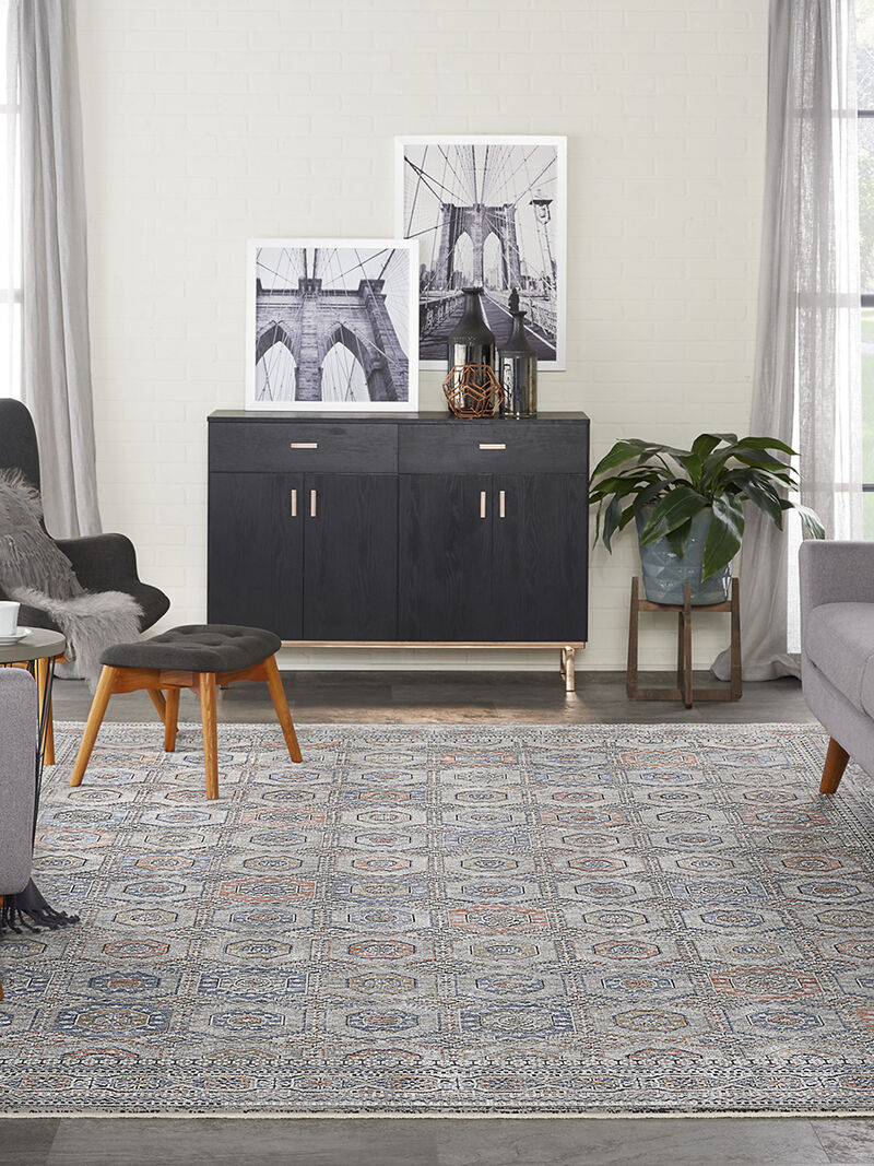 Starry Nights STN09 Gray/Navy 8' x 10' Rug