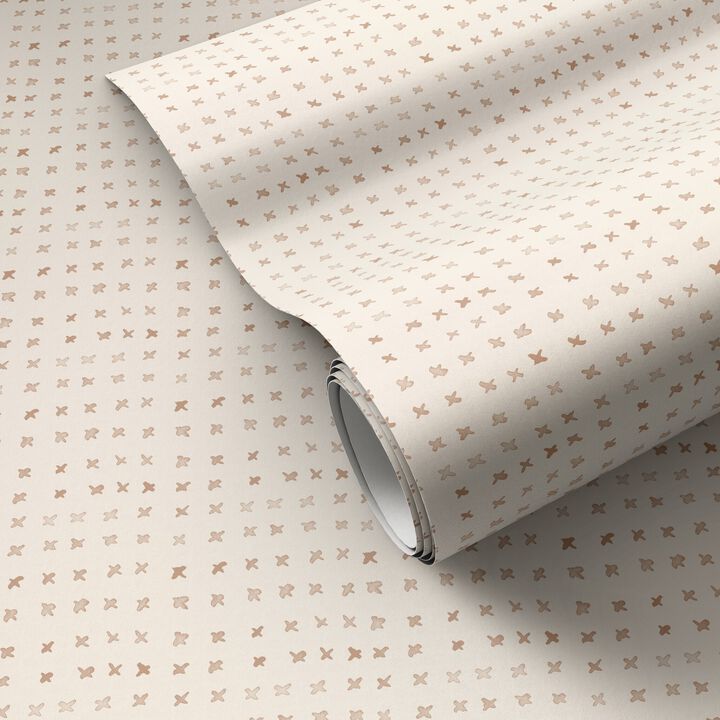 Bisous Wallpaper by Jess Engle - Bisous Tan I