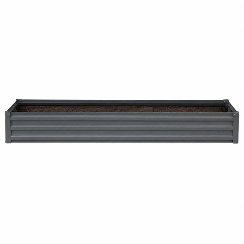WOW PIONEER Galvanized Raised Garden Bed Kit for Outdoor Growing Flowers, Herbs, Vegetables with Sturdy Frame and Easy Assembly image number 0