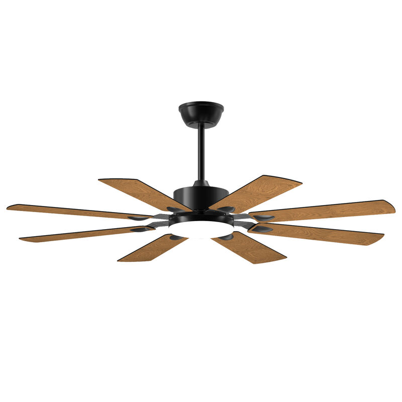 ELEMENT ACE 60 Inch Windmill Ceiling Fan with Integrated LED Lights, Remote Control, Noiseless Reversible DC Motor, 8 Blades, 6 Speed Settings, 3 CCT for Indoor Living Spaces image number 0