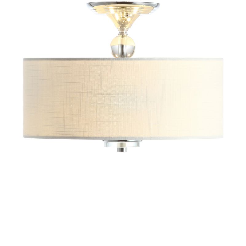 Marc Metal/Crystal LED Semi Flush Mount