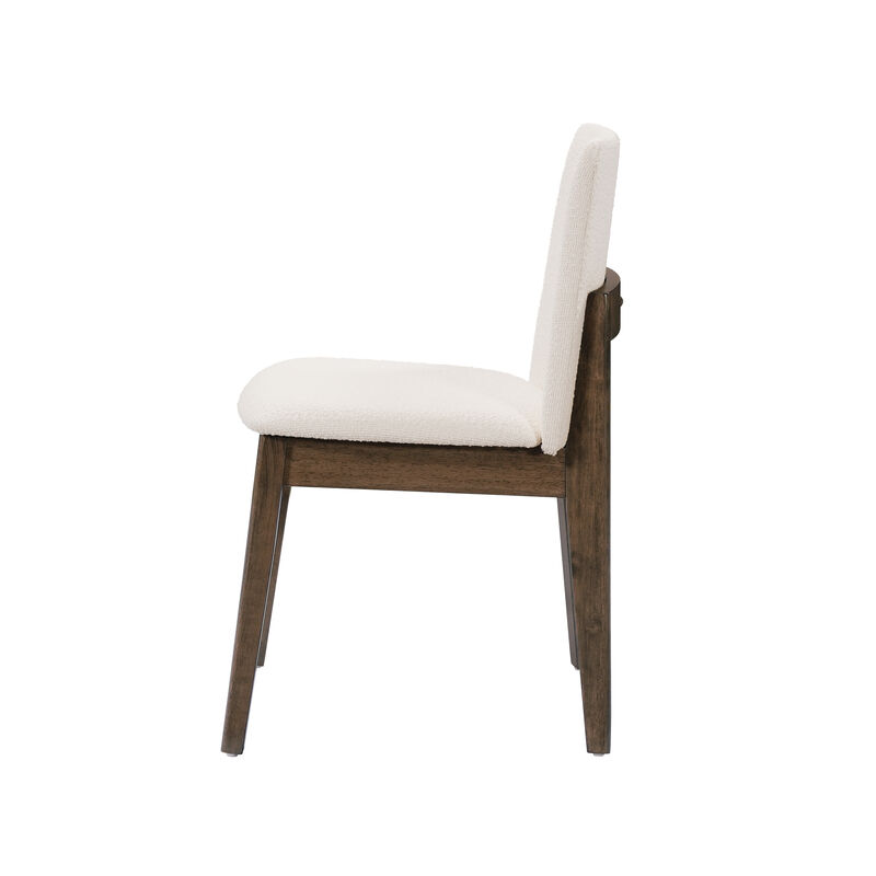 Christopher Knight Home Elm Modern Rubberwood Upholstered Dining Chairs (Set of 2)