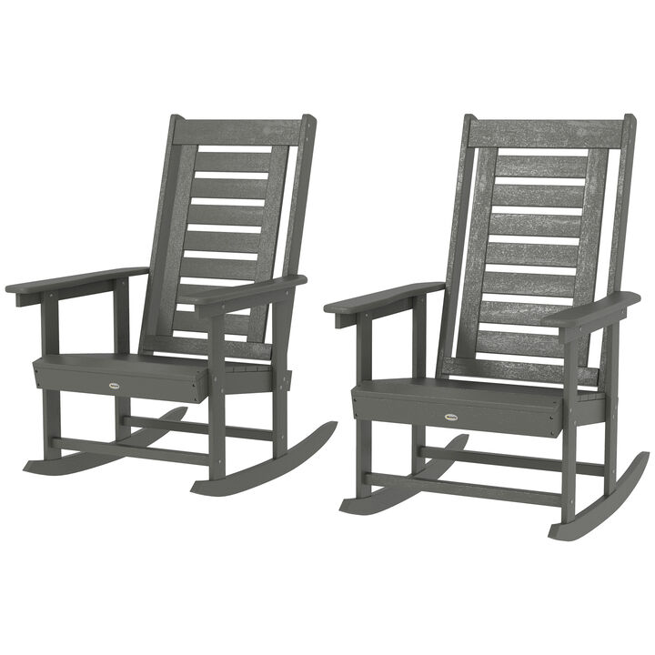 Hivvago 2-Piece Garden Rocking Chair Set