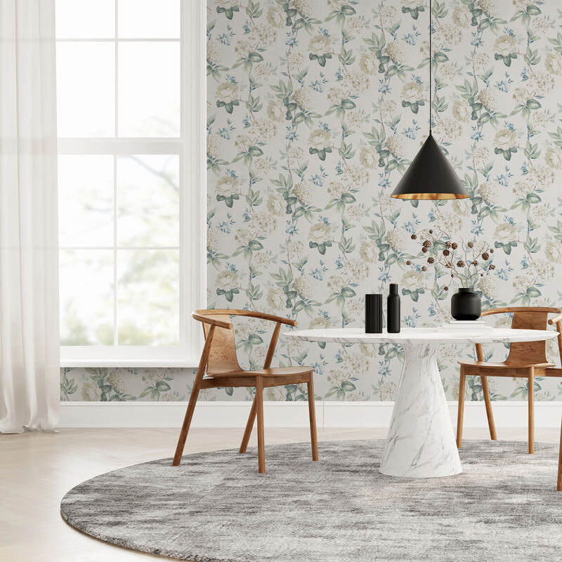 Atley Light Green Floral Wallpaper image number 5