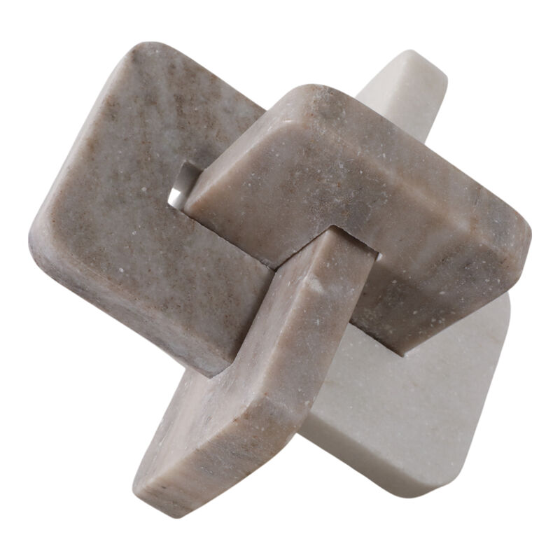 7" Marble Knot, White/beige image number 1