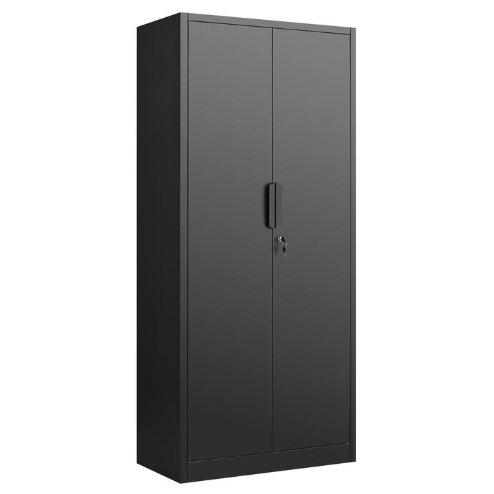 GOODSILO Heavy-Duty Tall File Cabinet with Adjustable Shelves and Central Lock for Professional Document Organization