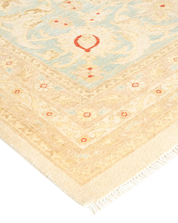 Eclectic, One-of-a-Kind Hand-Knotted Area Rug  - Ivory, 12' 1" x 17' 10"