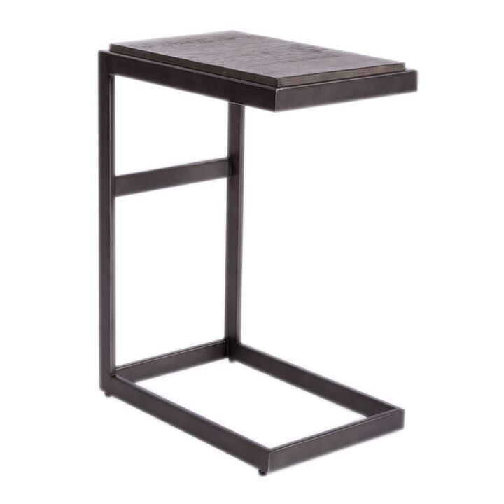 Liberty Furniture Modern View Laptop Table in Gauntlet Gray