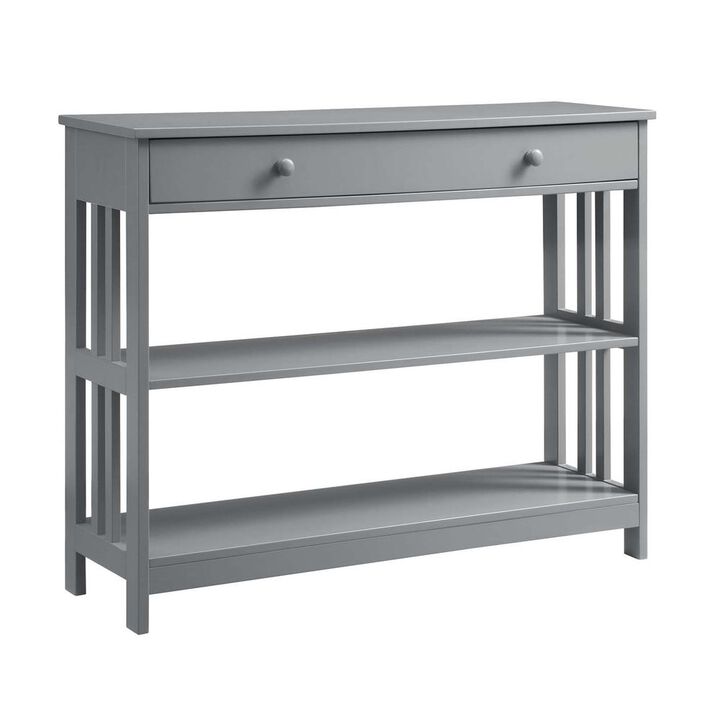 Convience Concept, Inc. Mission 1 Drawer Console Table with Shelves