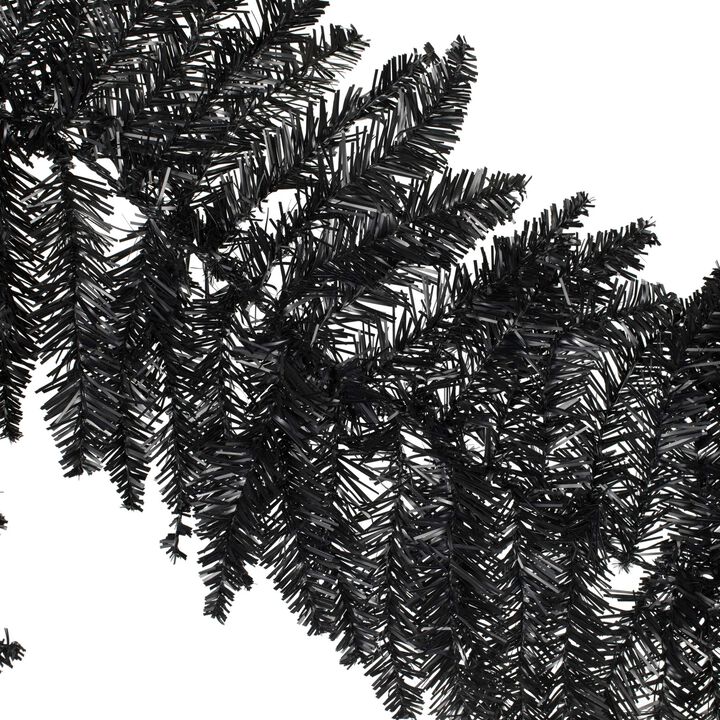 Vickerman 9' Black Fir Artificial Christmas Garland - Unlit - Faux Christmas Garland - Indoor Seasonal Home Decor - Reliable and Durable - Garland for Staircase or Mantle