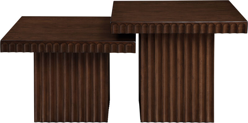 Meridian Furniture Spencer Brown Oak Veneer Coffee Table image number 3