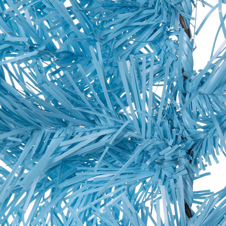 Vickerman 9' x 14" Sky Blue Fir Artificial Christmas Garland, Unlit - Faux Fir Christmas Garland - Indoor Seasonal Home Decor