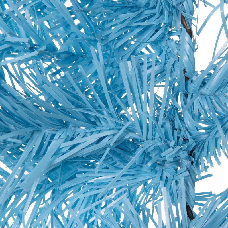 Vickerman 9' x 14" Sky Blue Fir Artificial Christmas Garland, Unlit - Faux Fir Christmas Garland - Indoor Seasonal Home Decor image number 1