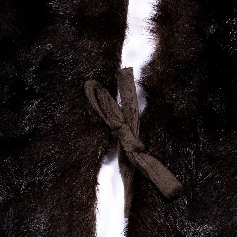 Vickerman 60" Cocoa Mink Faux Fur Tree Skirt image number 2