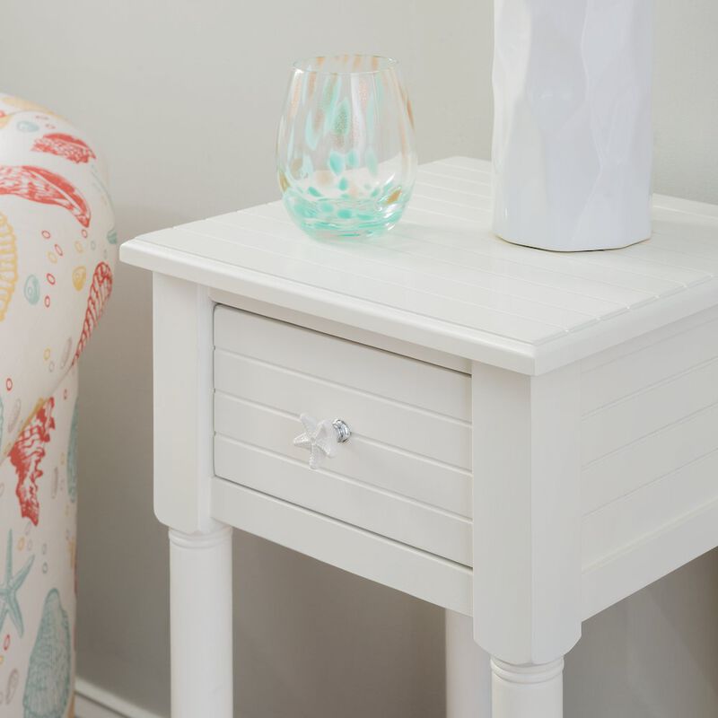 Linon Seaboard End Table White image number 4