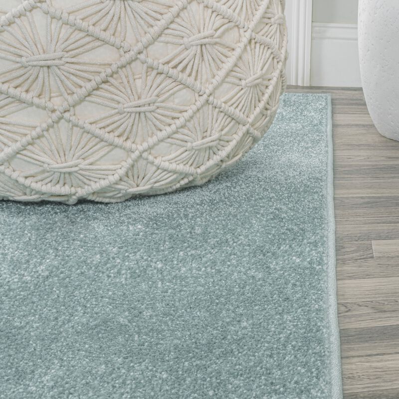 Haze Solid Low Pile Square Area Rug