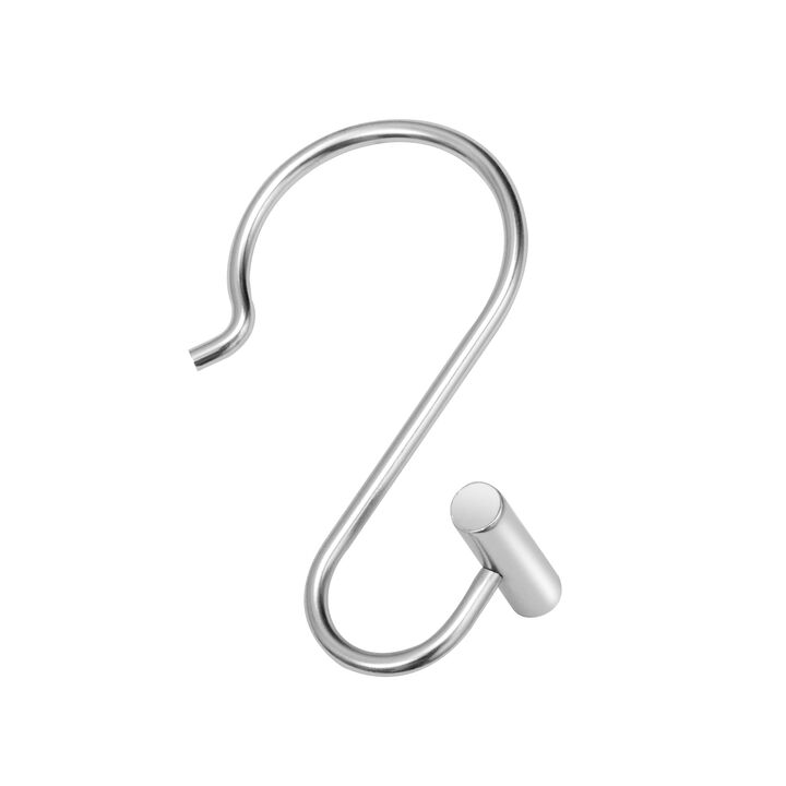 Utopia Alley Rust-Resistant Metal Shower Curtain Hooks with T-bar end, Shower Hooks Hangers for Bathroom, Kitchen Utensils, Curtains, Clothing, Towels etc - Set of 12