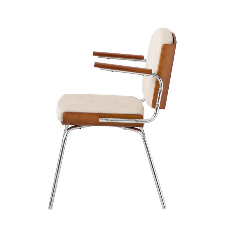 Pasargad Home Nara Armchair &ndash; Beige/Brown