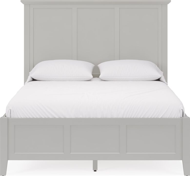 Grace King-size Three Panel Bed in Elephant Grey