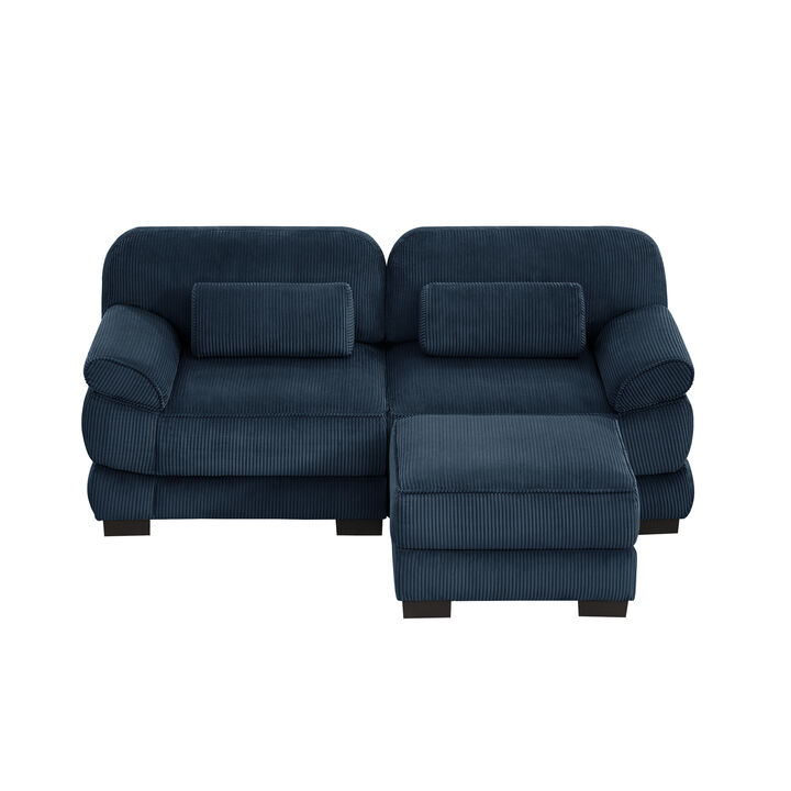 Rongir 2-Seater Sofa with Ottoman