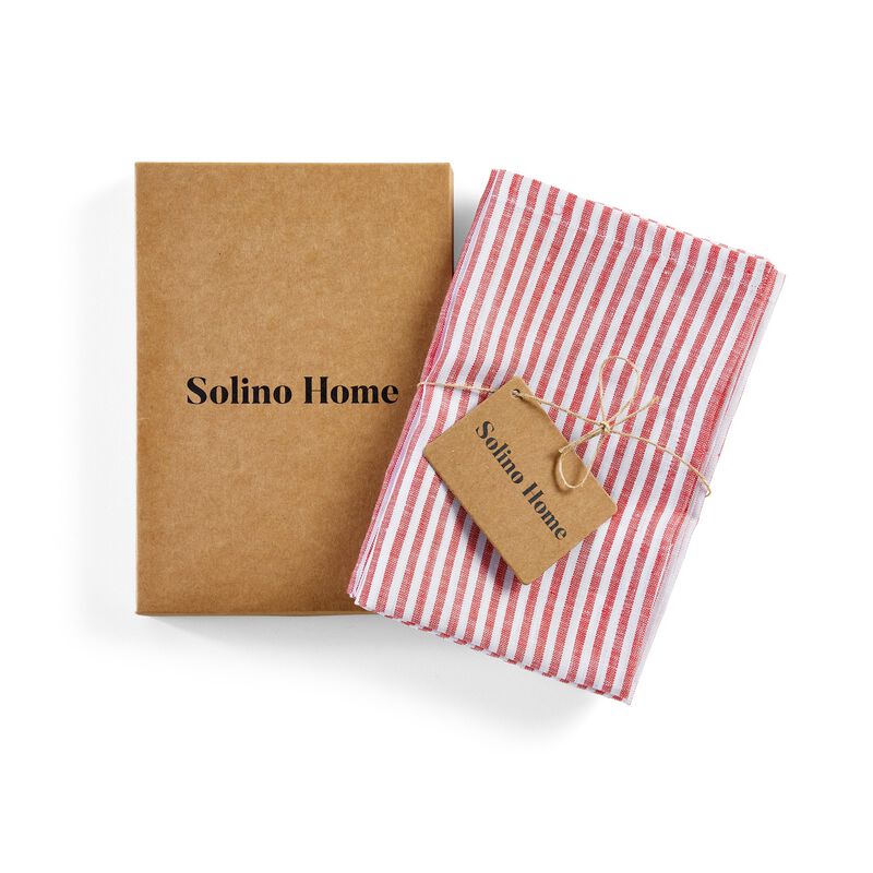 Linen Kitchen Towels - Narrow Stripe image number 2