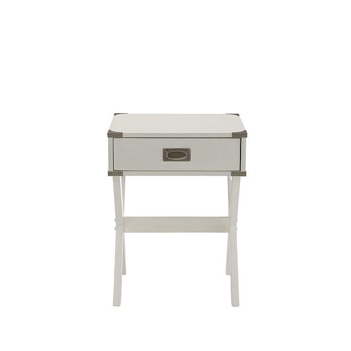 Acme Babs End Table in White