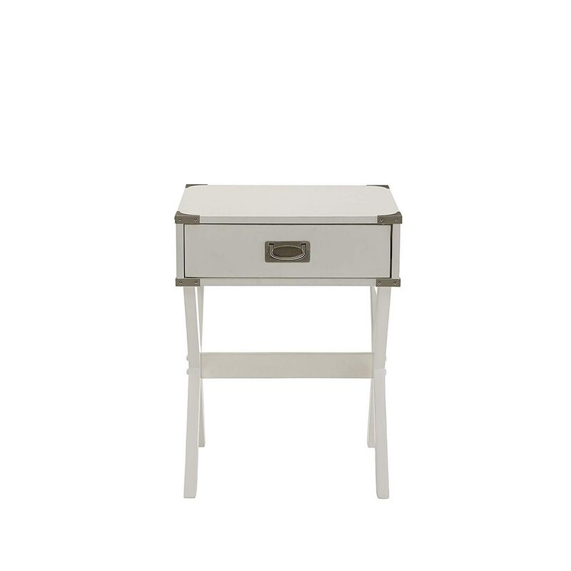Acme Babs End Table in White