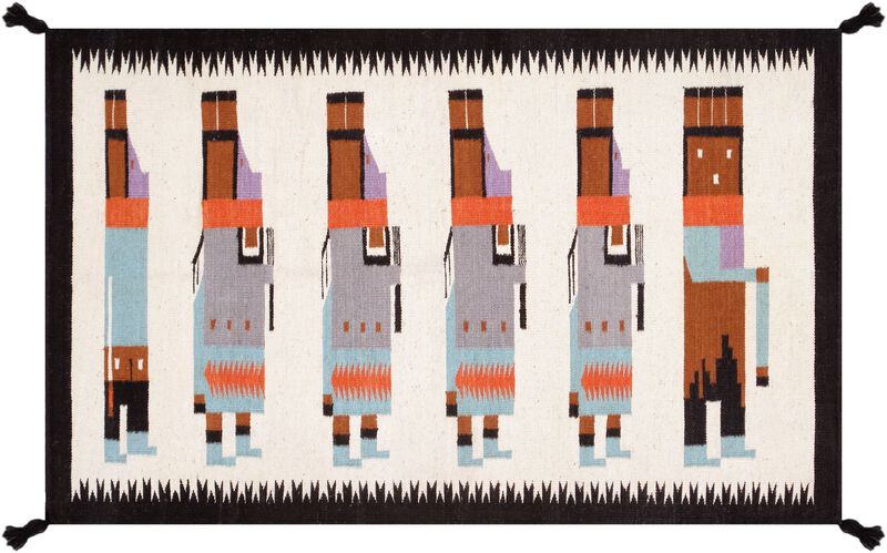 Pasargad Home Tuscany Reversible Wool Ivory Area Rug- 3' 1'' X 5' 1'' image number 0