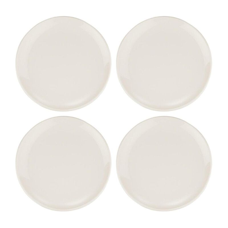 Gourmet dia.8.25" Round Warm White Vitrified Plate (Set of 4) image number 0