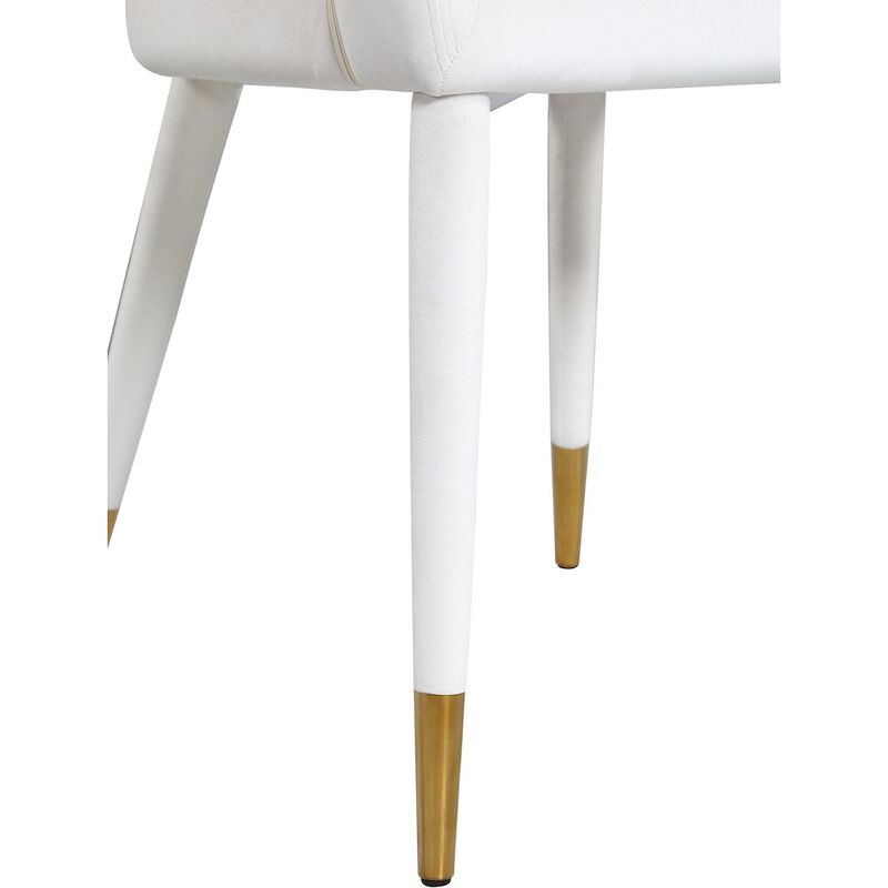 Meridian Furniture Destiny Cream Velvet Dining Chair