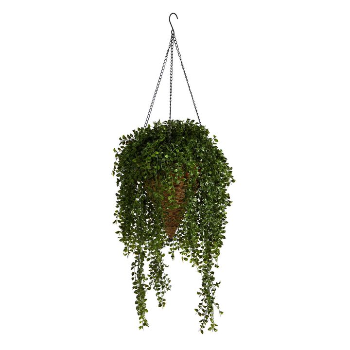 Nearly Natural 45-in Gleditsia Plant in Hanging Basket UV (Indoor/Outdoor)