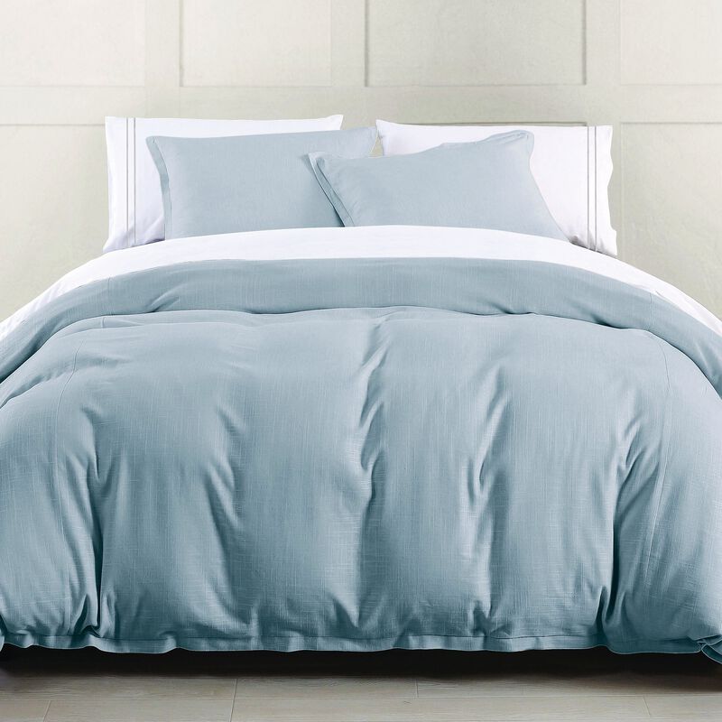 Hera Light Blue Queen Duvet Cover Set image number 0