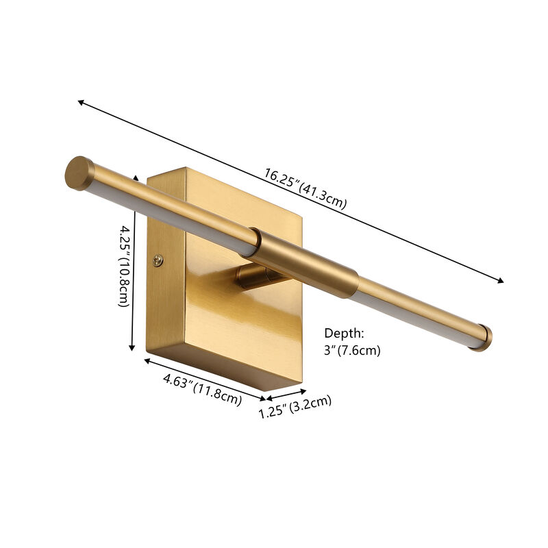 Makena Modern Minimalist Dimmable Integrated LED Metal Wall Sconce
