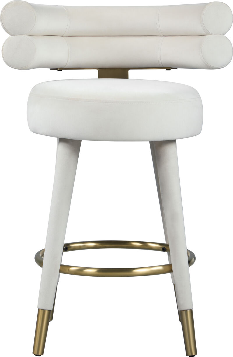 Meridian Furniture Fitzroy Velvet Counter Stool, Set of 2 image number 5