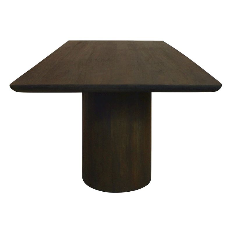 Alex Hamilton Sullivan 96 Solid Wood Rectangular Dining Table in Dark Brown Finish