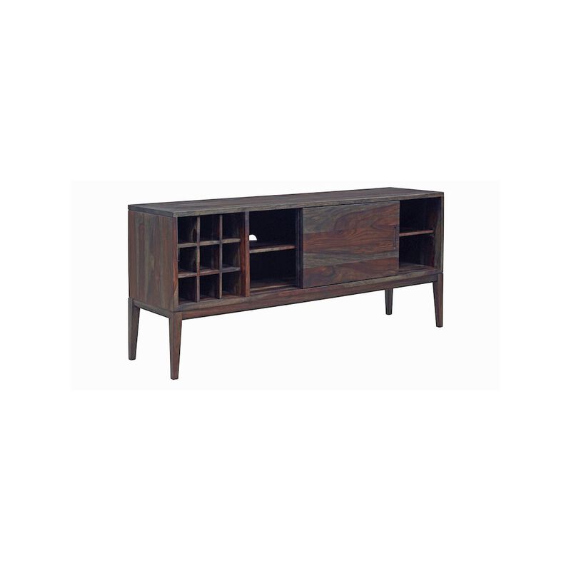 Porter Designs Fall River Solid Sheesham Wood Sideboard, Gray