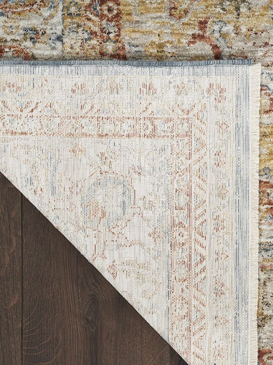 Sahar SHR06 Ivory/Blue 5'3" x 7'8" Rug