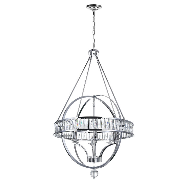 Arkansas 6 Light Chandelier With Chrome Finish