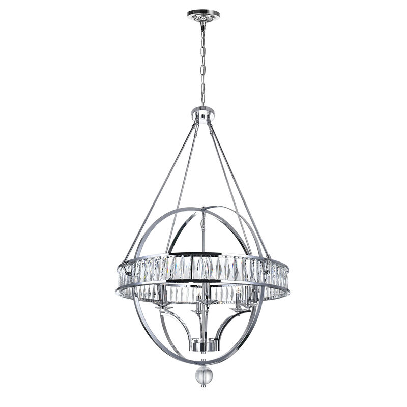 Arkansas 6 Light Chandelier With Chrome Finish