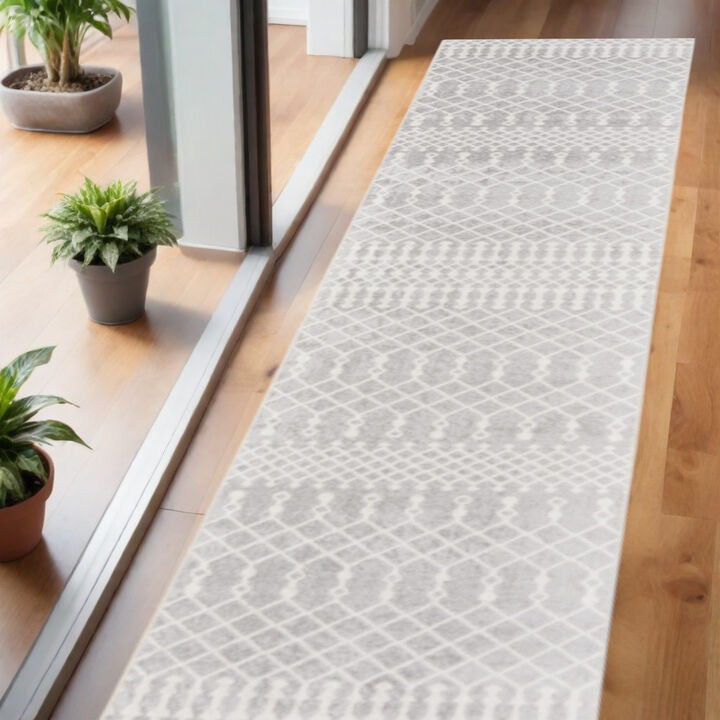 HomeRoots Geometric Runner Rug