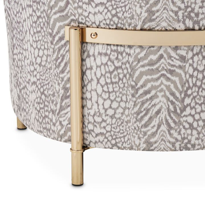 Michael Amini Lisbon Accent Chair - Opal/Gold