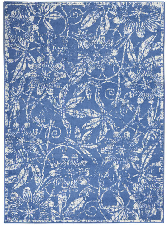 Whimsicle WHS05 Blue 4' x 6' Rug