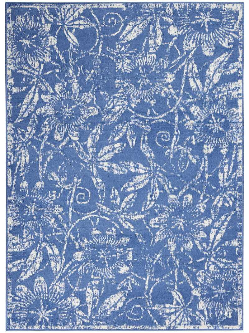 Whimsicle WHS05 Blue 4' x 6' Rug