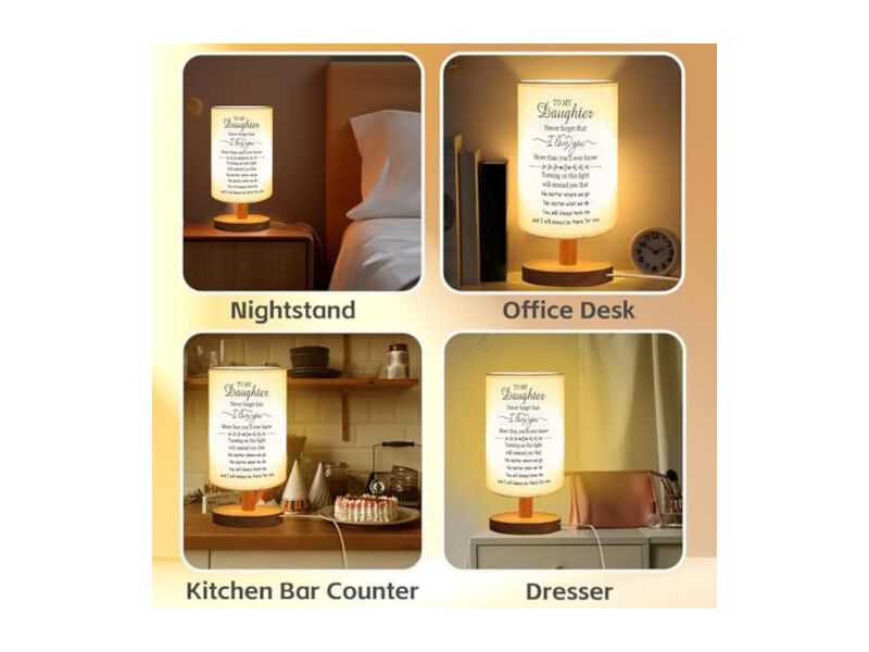 Daughter Valentines Gifts To My Daughter Table Lamp Christmas Easter Gifts For image number 2
