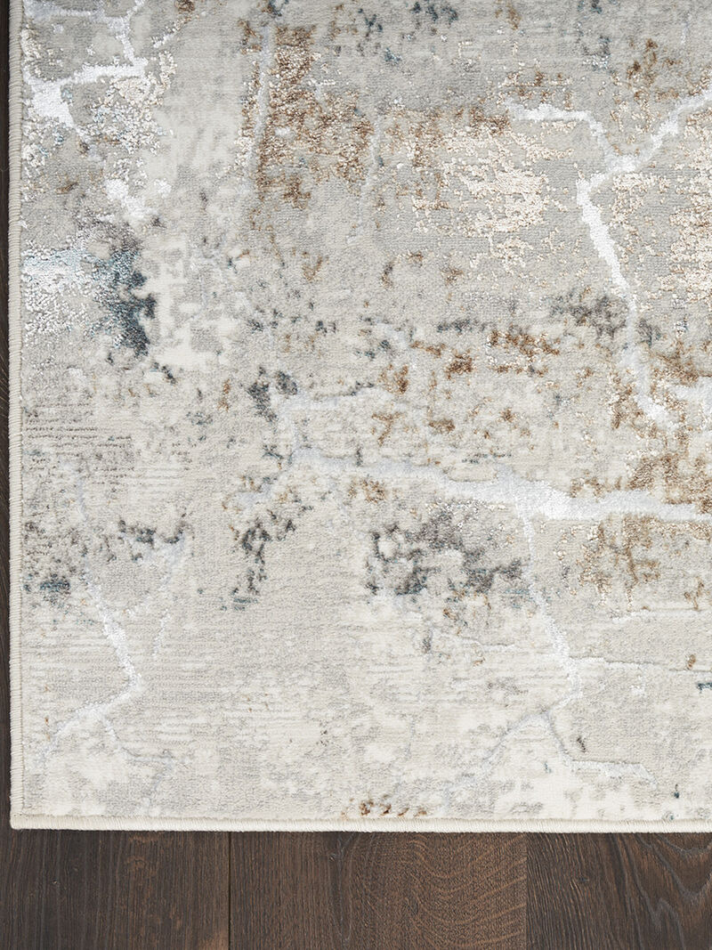 Glitz GLZ23 Gray/Multicolor 3'11" x 5'11" Rug