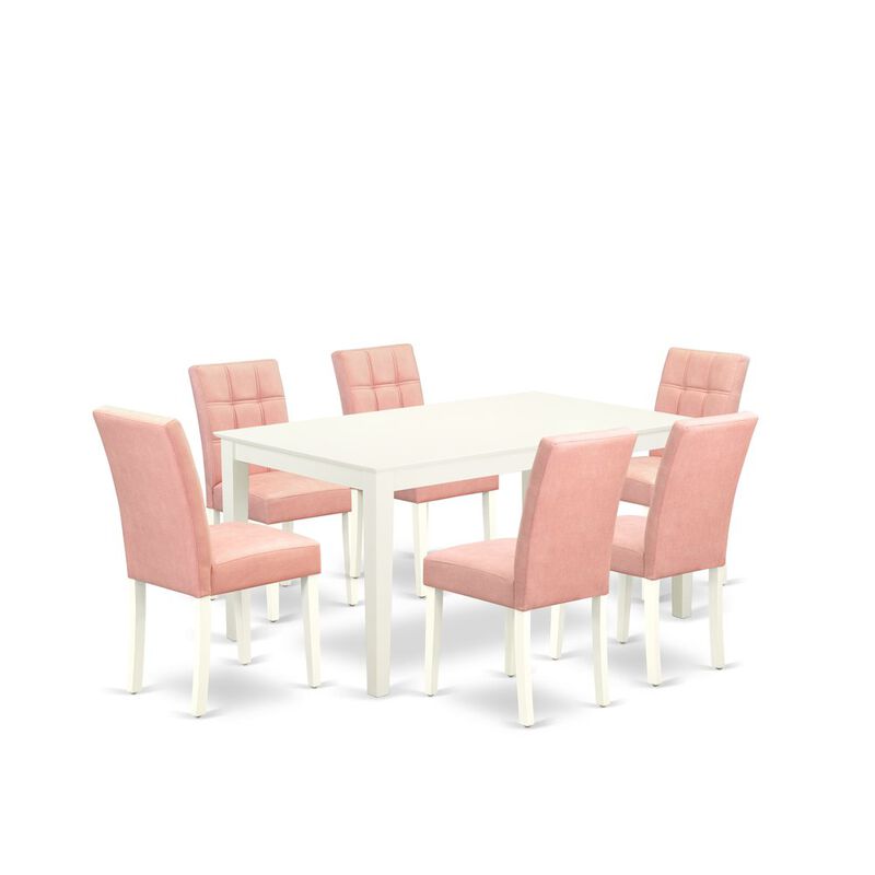 7 Piece Modern Dining Table Set