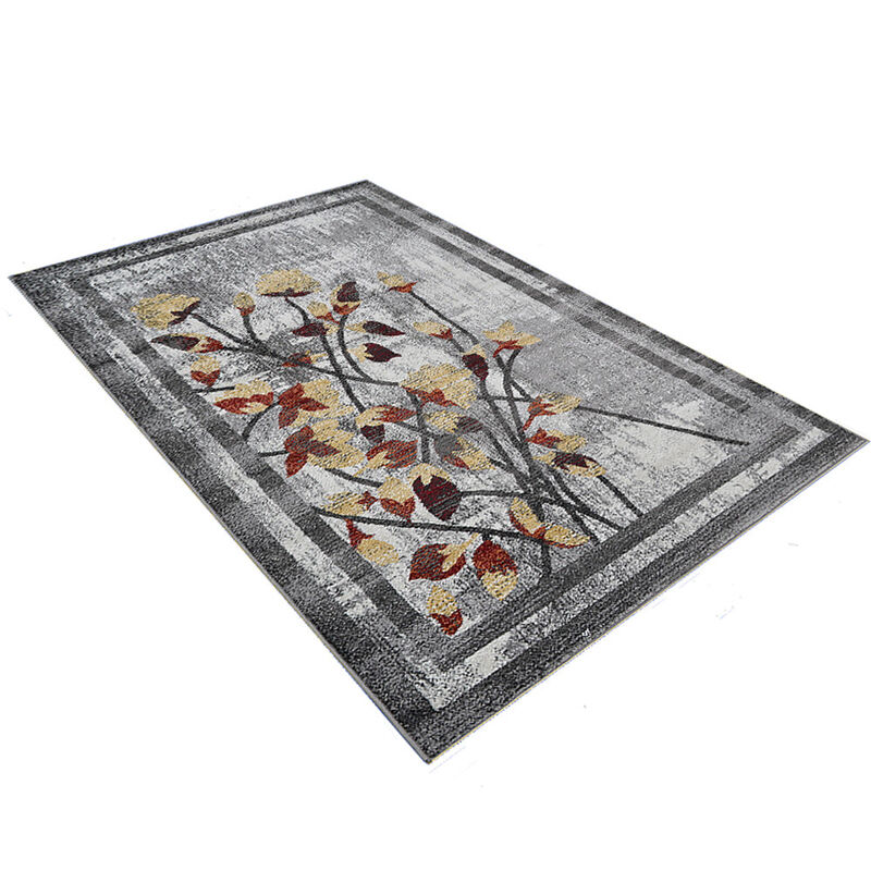 RUGSOTIC CARPETS MACHINE MADE HEATSET POLYPROPYLENE AREA RUGS - Rectangle Shape, Floral Modern Design, Midium Pile Machine Made Area Rugs for Living Room, Bed Room (M00023) image number 2