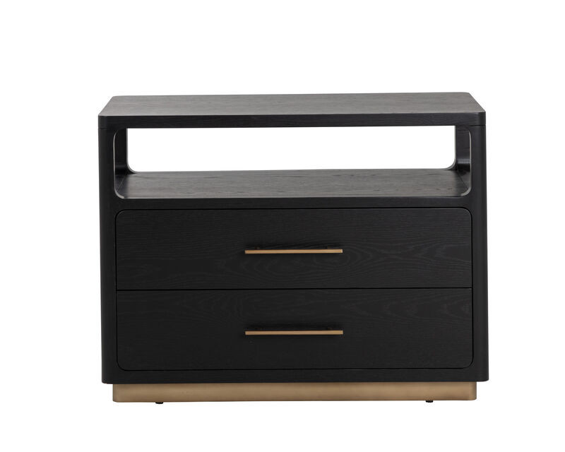 Danette Black Nightstand