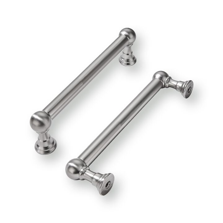 khtumeware 2 Pack 3-3/4 Inch Hole Center Brushed Satin Nickel Cabinet Pulls Heavy Duty Solid Cabinet Handles cabinets Dressers K
