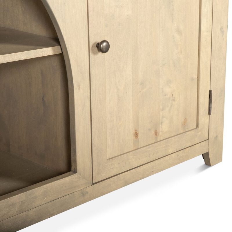 World Interiors Valencia 80" Sideboard in Gray Birch image number 4